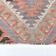 Tapis Kilim Tribal Rouge et Marron 5x9 157x279Cm