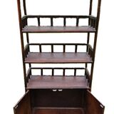 Vintage rattan and bamboo shelf
