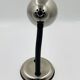 Brushed stainless steel lamp from the 90s