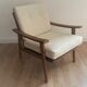 Scandinavian teak armchair, yearned 50/60, restored