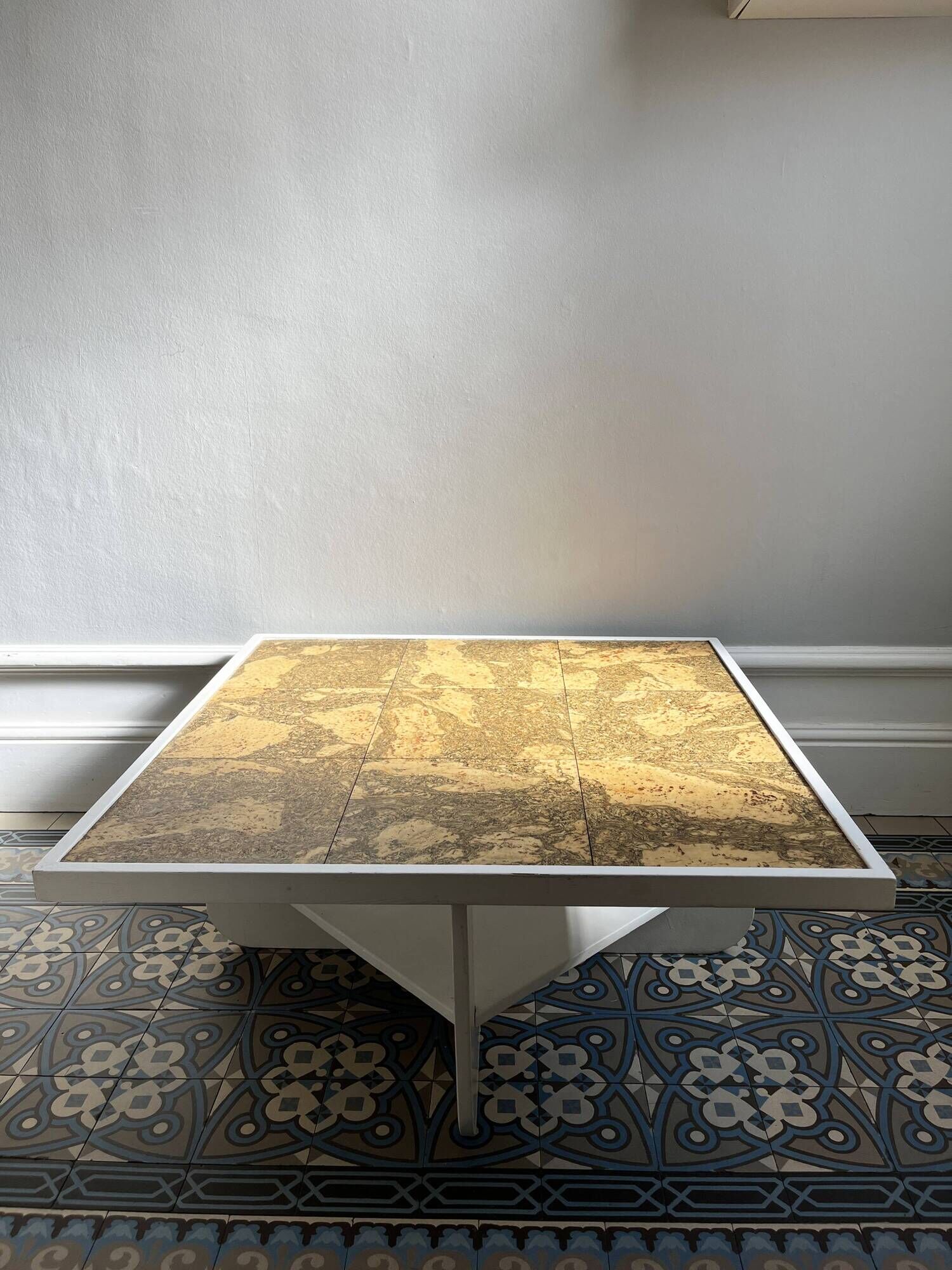 Wood and cork coffee table 1970