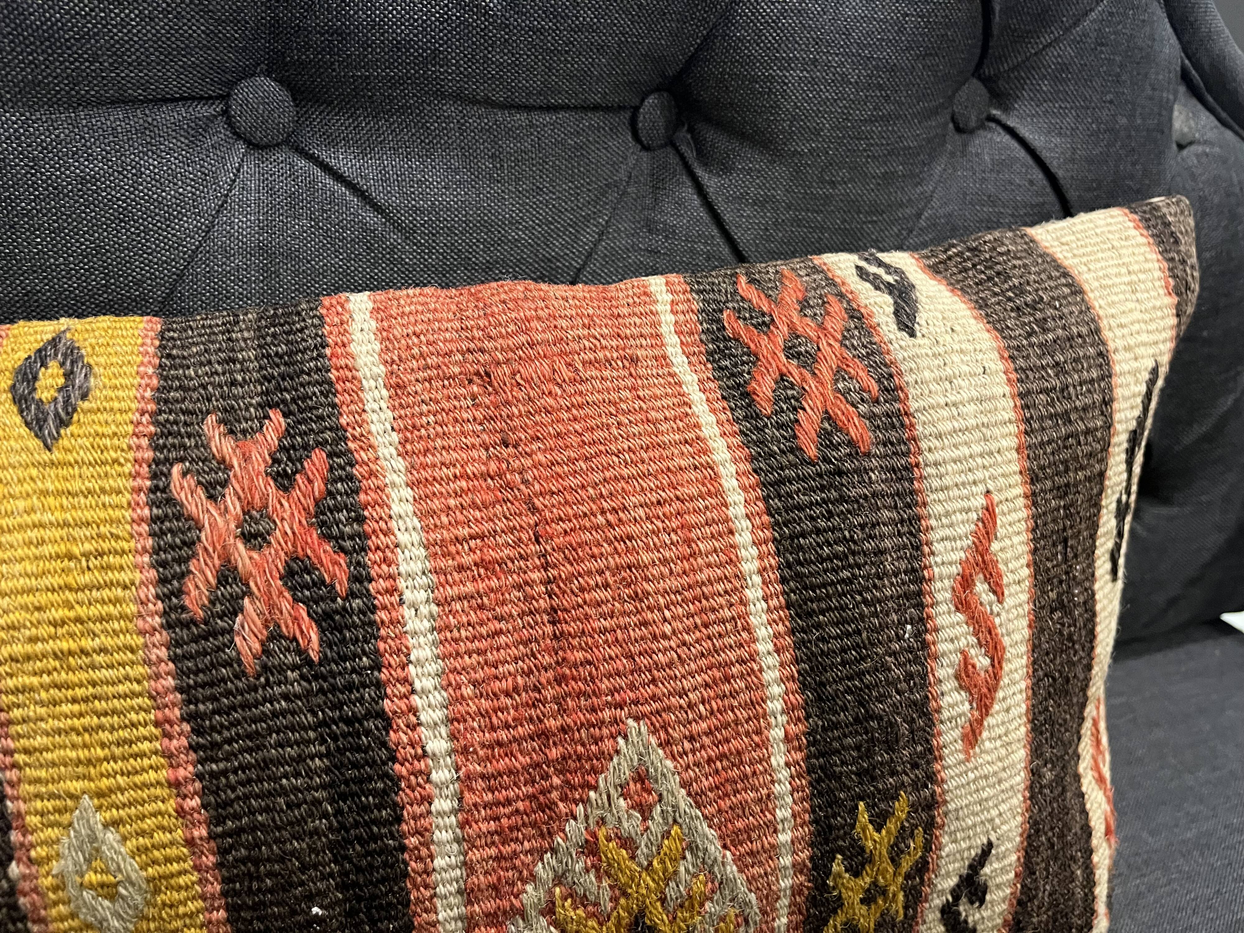 Handmade Striped Cushion