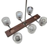 Art Deco light fixture composed of six lights