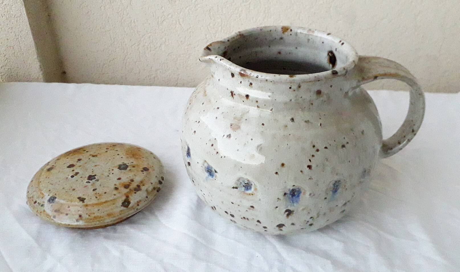 Pyrite stoneware pitcher