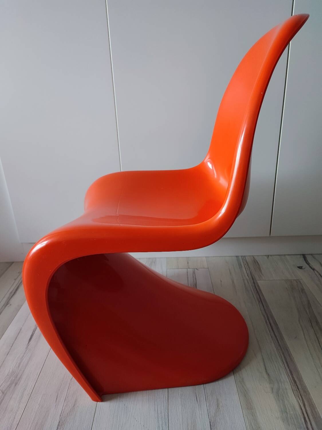 Orange Panton chairs 1974