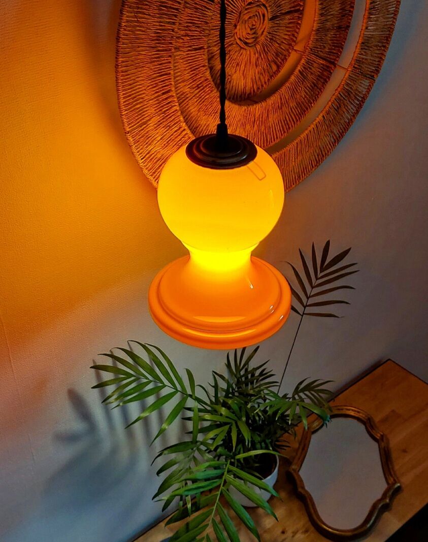 Orange vintage walkway