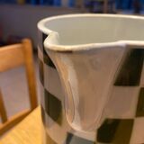 Green checkered pitcher