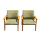 Ensemble de 2 fauteuils vintage de style scandinave