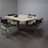 Travertine dining table, Italy 1960s