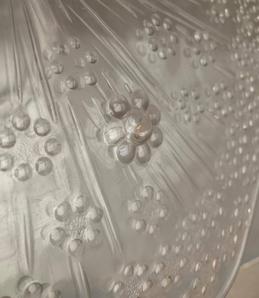 Vintage Scandinavian glass cake stand