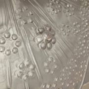 Plateau à gâteau en verre scandinave vintage