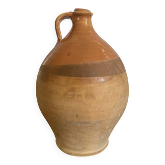 Glazed terracotta jar