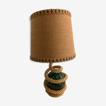 Rope lamp, handmade in the 70s