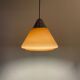 Brown glass pendant by Hustadt Leuchten, 1960