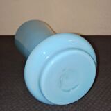 Vintage vase in blue opaline