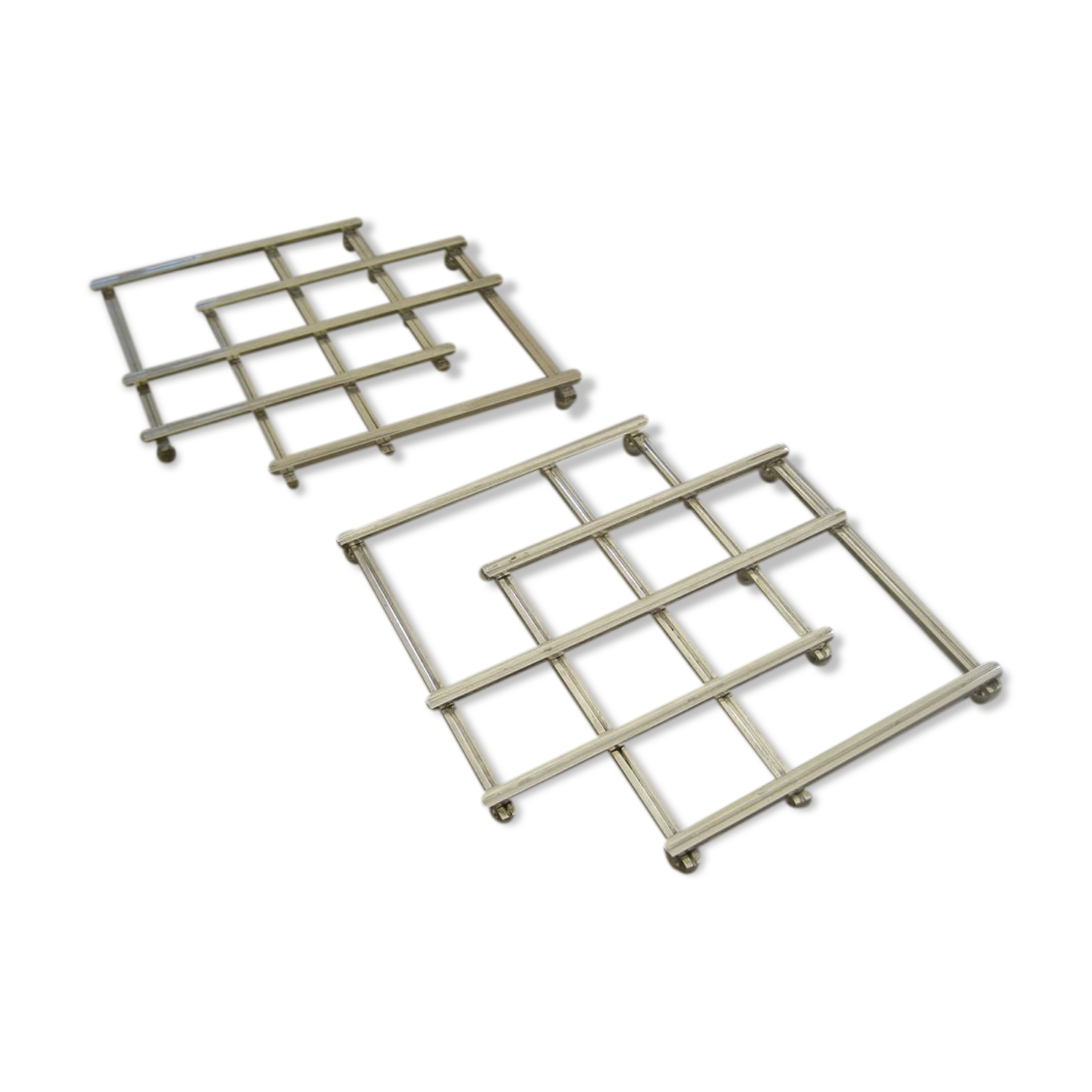 Silver metal underside