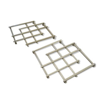 Silver metal underside