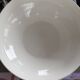 Vintage soup tureen with Art Deco flowers, opaque porcelain, Versailles.