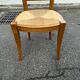 6 Louis XVI Directoire style chairs from the 20th century with rush seats.