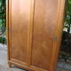 Sliding cabinet veneered vintage oak 50/60