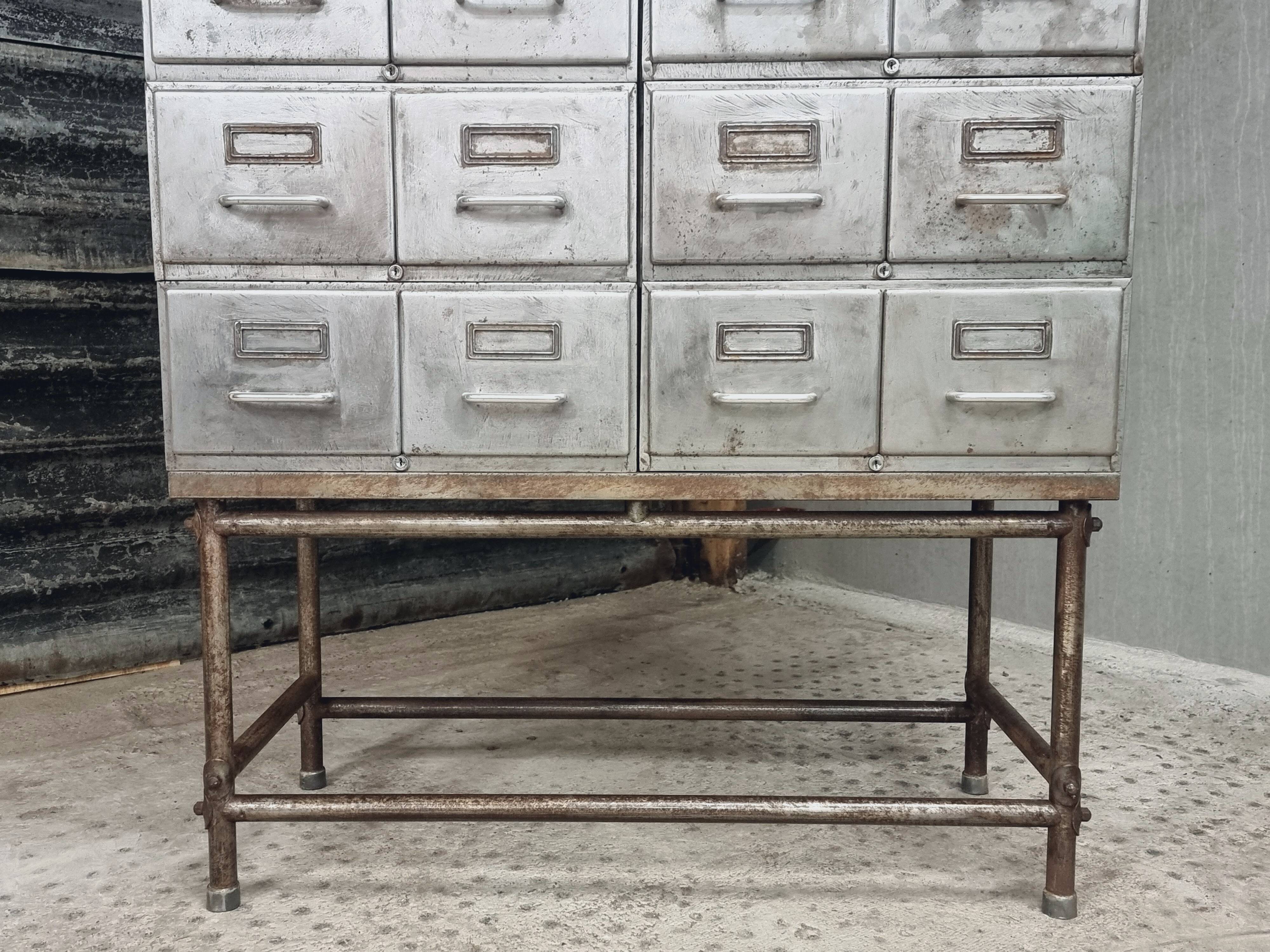 Industrial drawer cabinet filing cabinet hobby cabinet made of iron