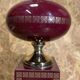 Old 70's lamp, "barber" design, lacquer and gilding, vintage