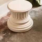 Antique plaster pedestal column