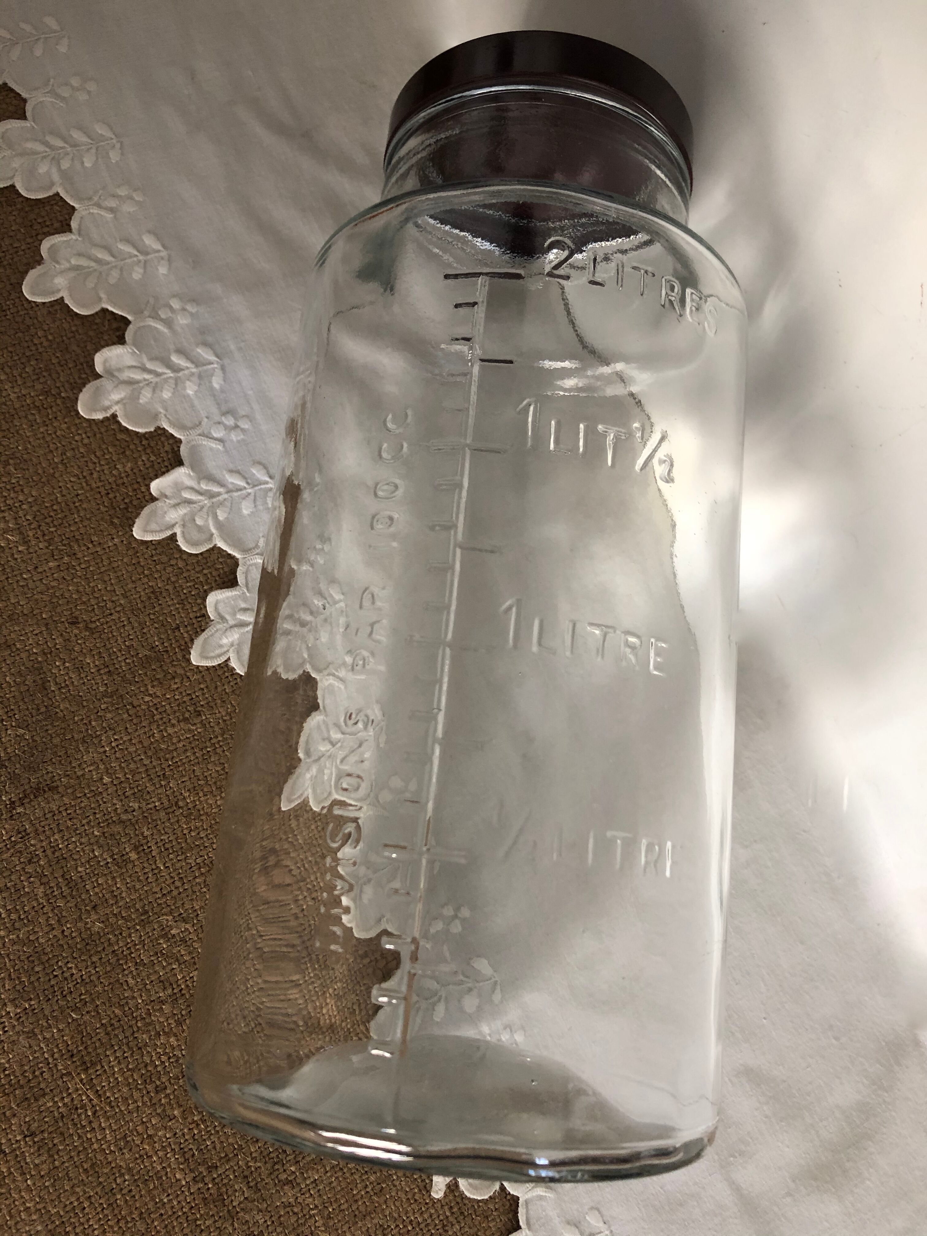 Bocal avec bouchon bakélite - 2 litres