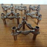 Candleholders by Ceasar Stoffi & Fritz Nagel for BMF, 1960s, Set of 6