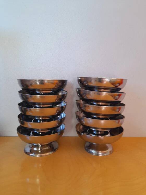 Coupes à glaces ou desserts en inox