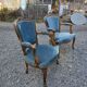 Pair of Louis XV style cabriolet armchairs