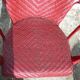 Fauteuil en rotin 1900 rouge
