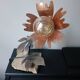 Lampe fleur, style Maison Jansen, années 70