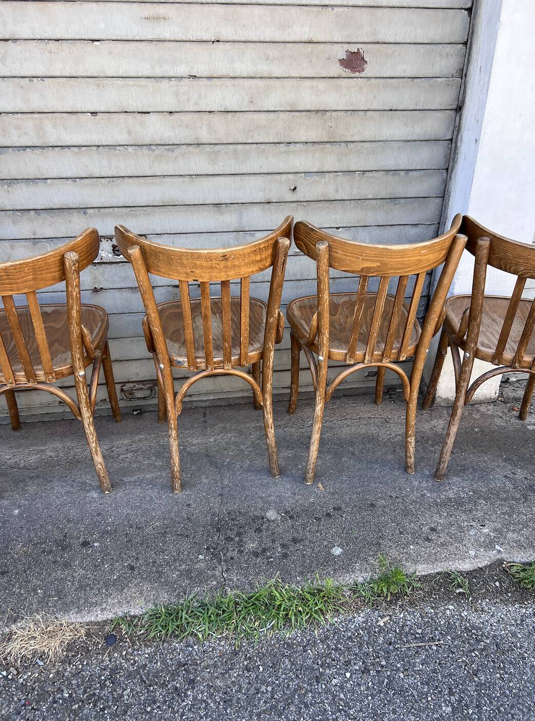 (Lot) 5 Anciennes Chaises Bistrot
