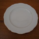 6 Assiettes plates en porcelaine fine création A. Deshoulière