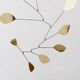 Large brass petal mobile