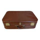 Leather suitcase