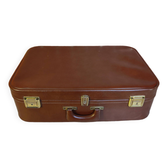 Leather suitcase