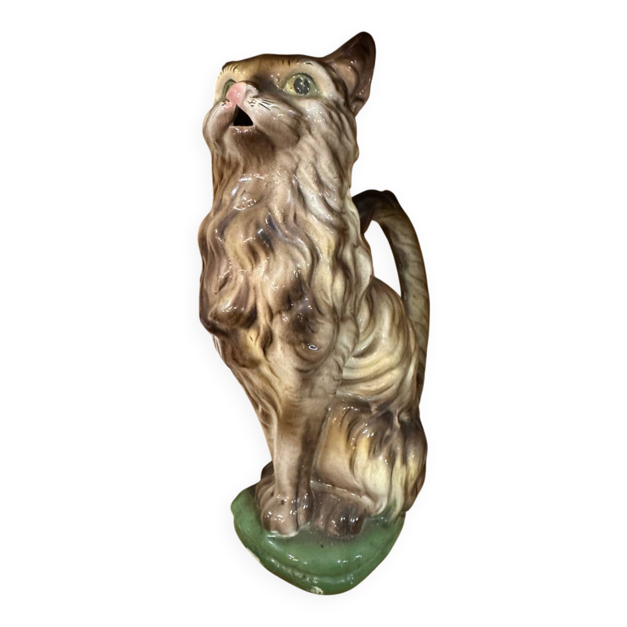 Cat Barbotine Pitcher