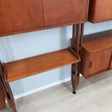 Mid century Italian design teak bookcase 1950s