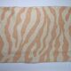 Linen cushion cover, beige and orange zebra pattern, 57 x 37 cm, Chhatwal & Jonsson
