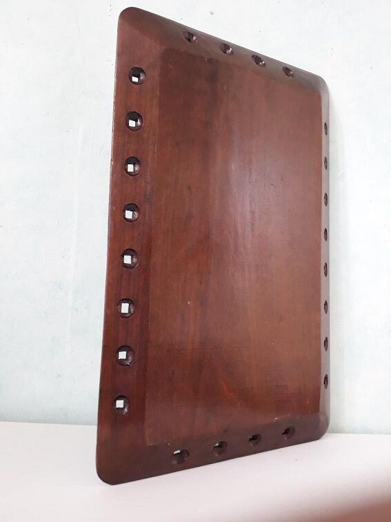 Old vintage wooden serving tray