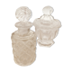 Lot de flacons et bocaux en cristal