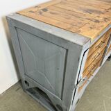 Vintage Grey Industrial Chest of Drawers, 1960s