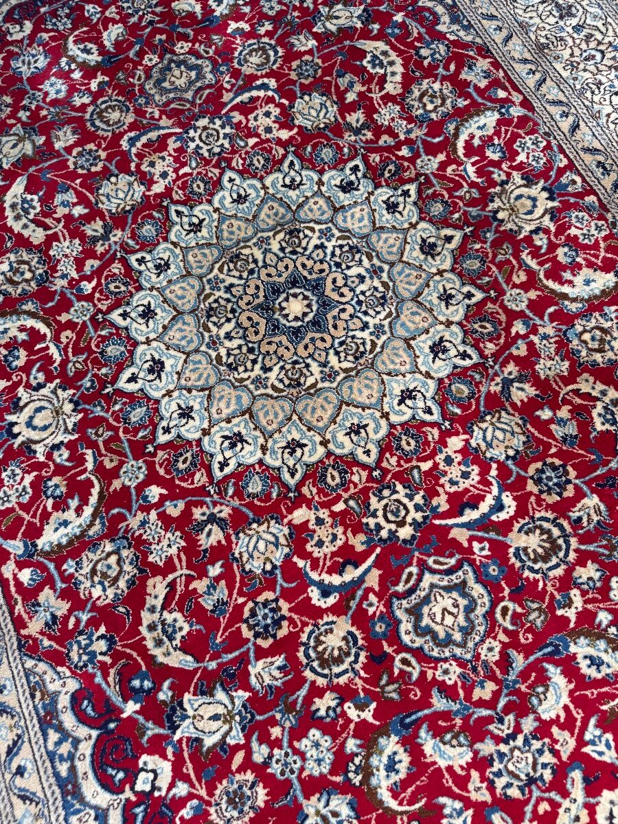 Persian Nain carpet wool and silk 300x200 cm