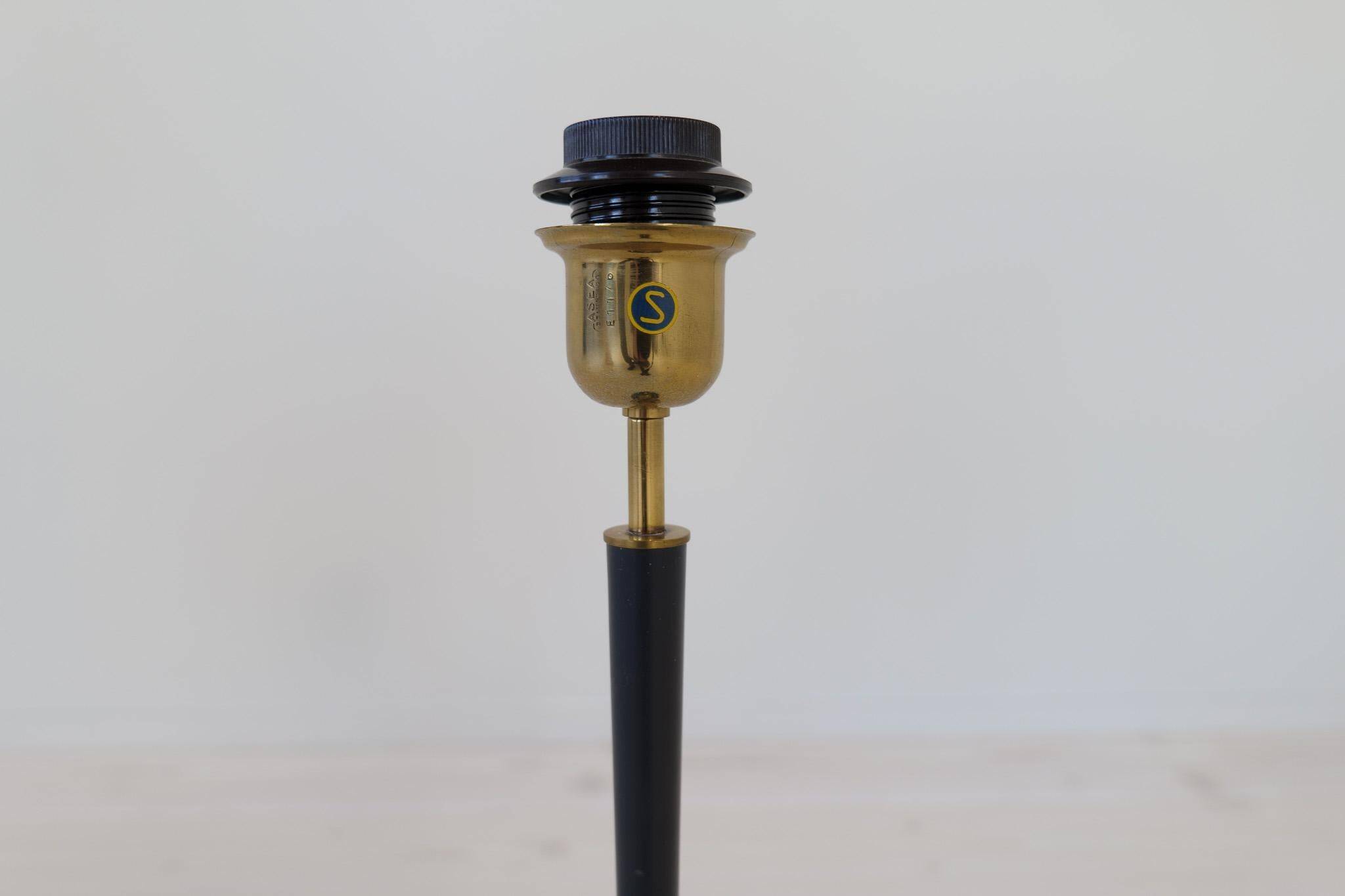 Mid-century modern table lamp in brass and cast iron Asea Sweden, 1950s