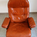 Leather armchair G Mobel, Sweden 60s