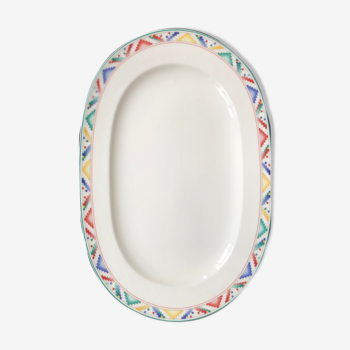 Plat oval Villeroy and Boch service Indian Look