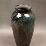 Glazed stoneware vase by Michel & Denise Pointu - Puisaye stoneware, 1950s