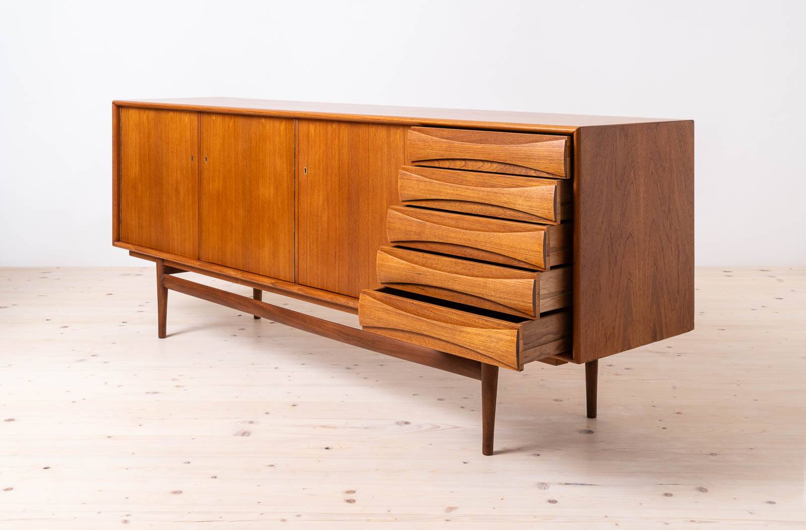 Sven Andersen teak sideboard, Scandinavian modern, mid-century modern, 1950s